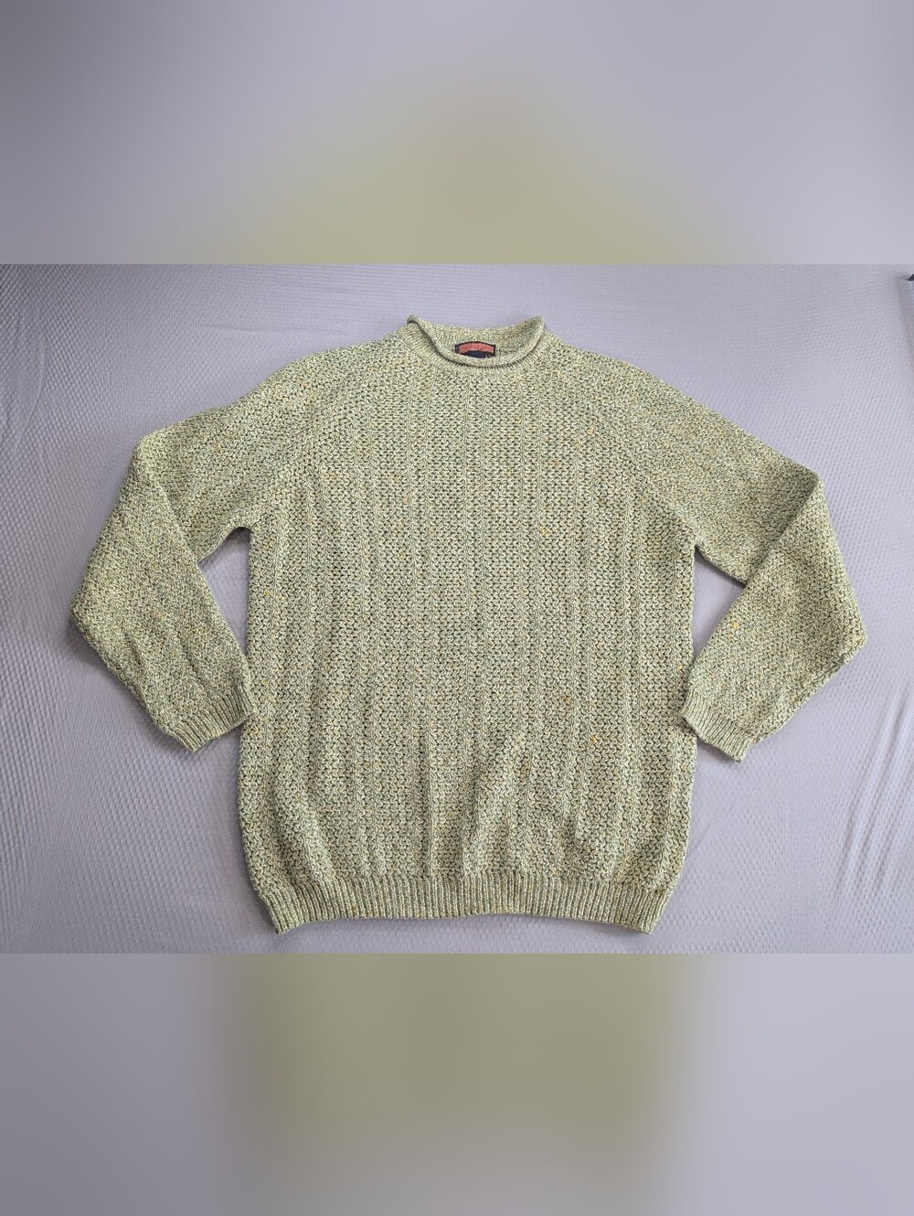 Bullock & Jones Mens M Cashmere Silk Chunky Knit Oarsman Fisherman Sweater ITALY